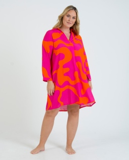 Tunika-Kleid aus Viskose