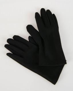 Lederimitat Handschuhe in Schwarz