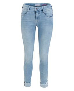 Hellblaue Jeans mit Paillettennaht