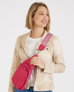 Crossbag Rucksack in Pink
