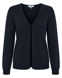 Schlichte Strickjacke in Schwarz 