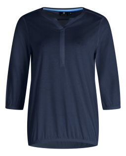 Uni Shirt in Marine mit Gummizug