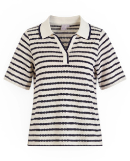 Gestreiftes Poloshirt aus Strick