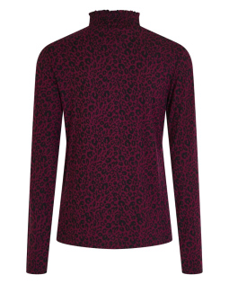 Langarm Leoshirt in Beere