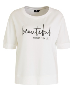 Shirt in Creme mit Frontprint