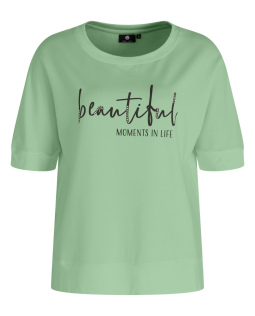 Shirt in Grün mit Frontprint