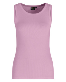 Geripptes Tanktop in Rosa