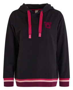 Hoodie in Schwarz aus Baumwolle