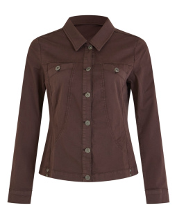 Stretch Jeansjacke in Braun