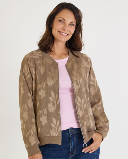 Blouson in Hellbraun mit Raglanärmeln