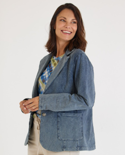 Blazer in Jeansoptik