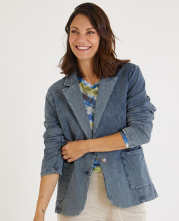 Blazer in Jeansoptik