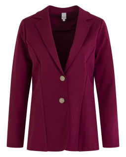 Langer Jersey Blazer in Beere