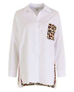 Oversized Bluse mit Druck