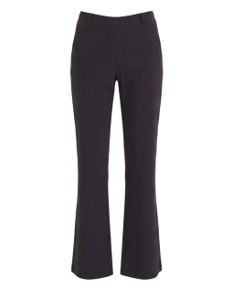 Stretch Hose mit weitem Bein in Schwarz
