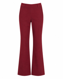 Stretch Hose mit weitem Bein in Beere