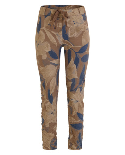 Crash Joggpants in Braun mit Blumendruck