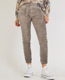Crash Joggpants in Veloursleder-Optik