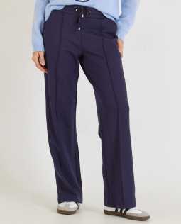 Joggpants in Blau mit geradem Bein