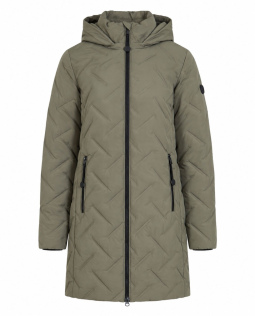 Übergangsjacke in Khaki mit Prägung