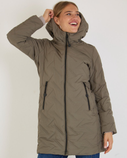 Übergangsjacke in Khaki mit Prägung