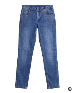 Hannah - Power-Stretch Denim mit Strass - Slim Fit 