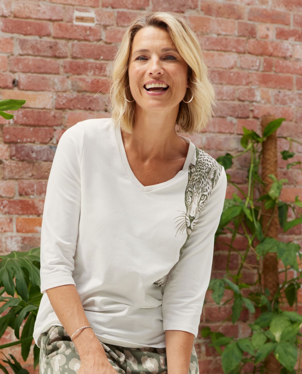Shirt mit Leopard-Print