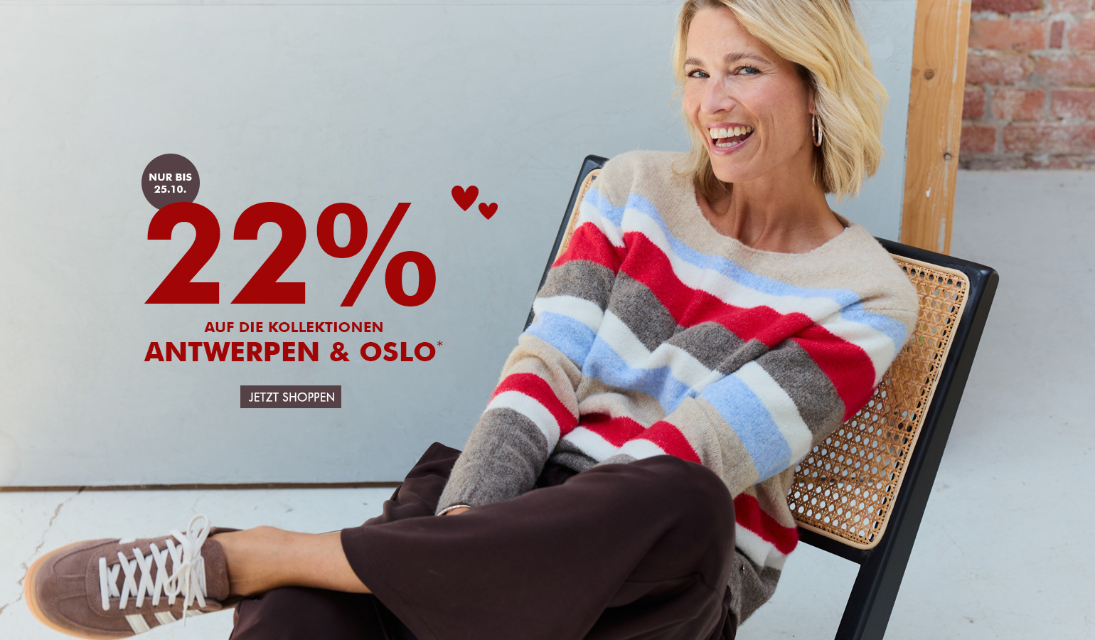 22% auf Antwerpen und Oslo